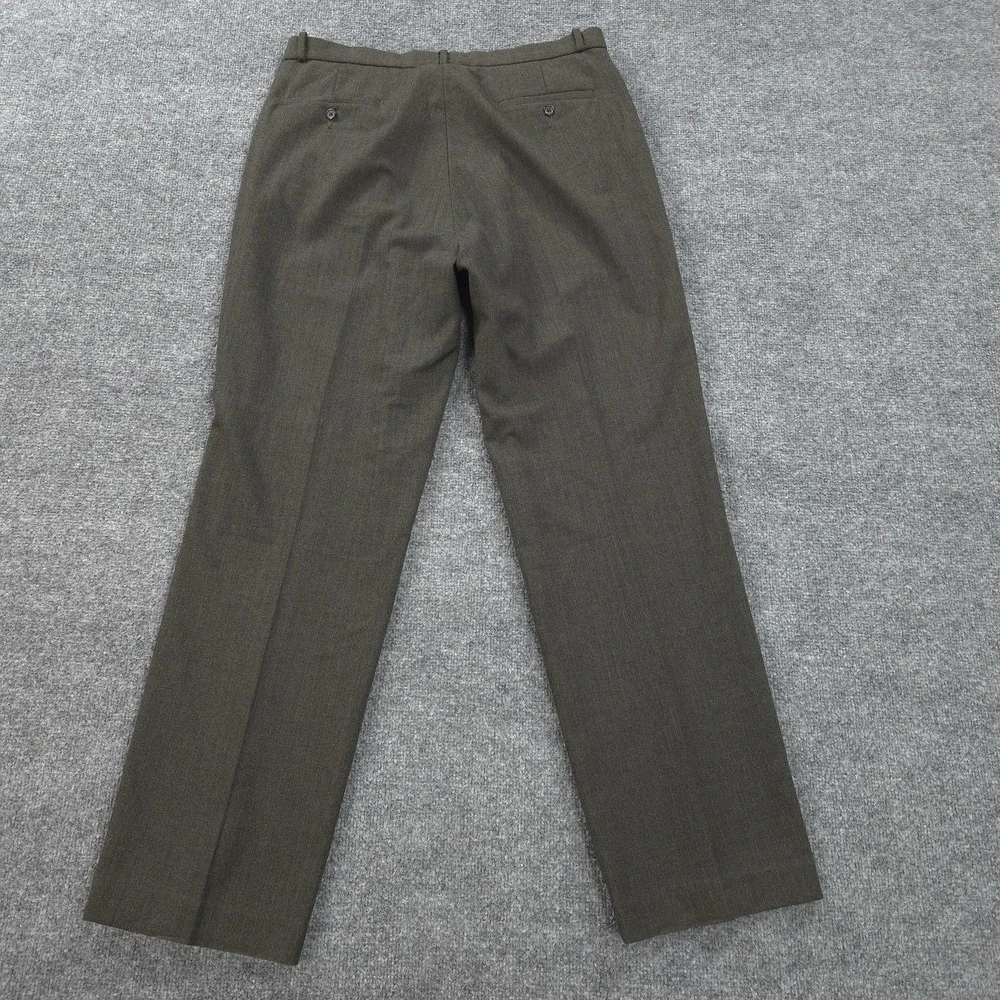 Vintage Polo Ralph Lauren Pants Mens 35x32 Brown Herringbone‎ Wool Tweed Slacks
